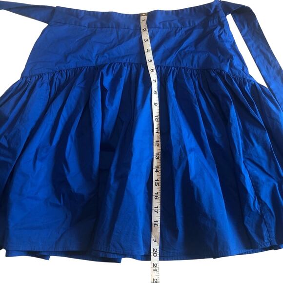 Lauren Ralph Lauren Royal Blue Midi Flare Skirt w/ Waist Tie Detail, Size 6, NWT - Picture 8 of 8